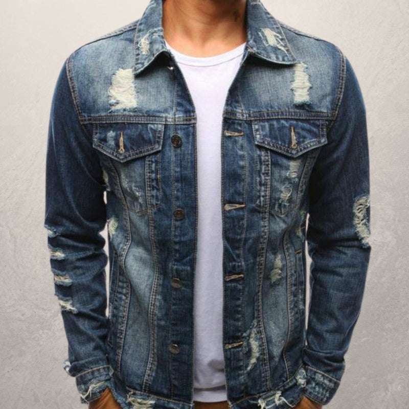 Men Clothes Winter Oversize Jeans Coat Denim Jacket - Minihomy