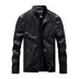 Men Leather Jacket Winter And Autumn Motorcycle PU Warm Fashion Coat - Minihomy