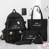 Matching Backpack Set for Middle School Students (5-Piece)