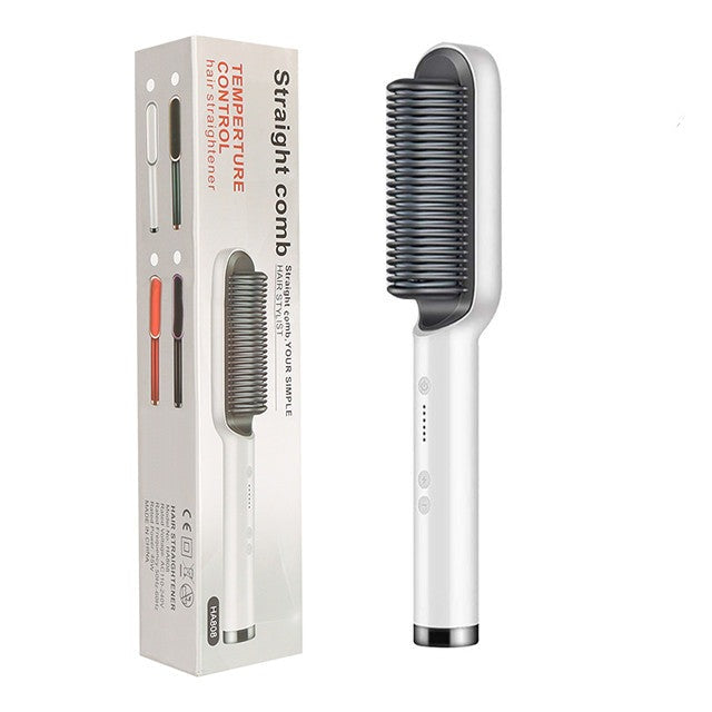 2 In 1 Hair Straightener Hot Comb - Dual-purpose Electric Hair Brush - Minihomy