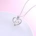 Mama Bear Crystal Heart Pendant Necklace - Minihomy