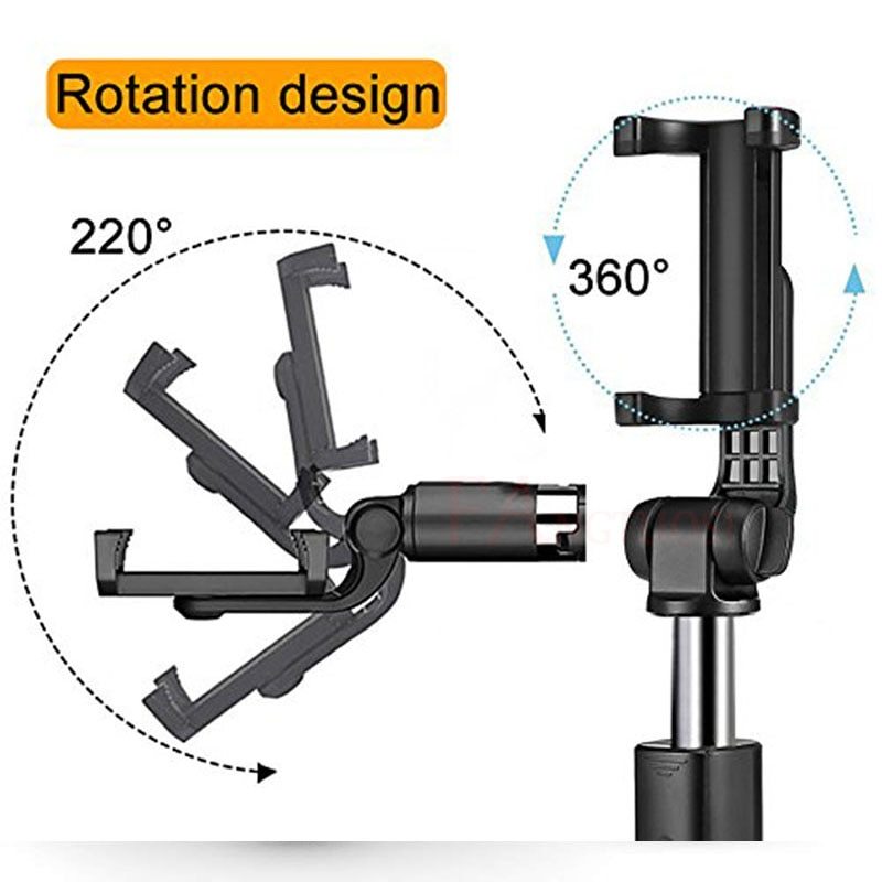 Compatible with Apple, Tripod Selfie Stick Mobile Universal Live Triangle Bracket One Bluetooth Selfie Artifact - Minihomy