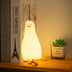 Lie Flat Duck Silicone Night Light - LED Children's Bedside Table Lamp with Pat Dimming and Rechargeable Battery - Minihomy