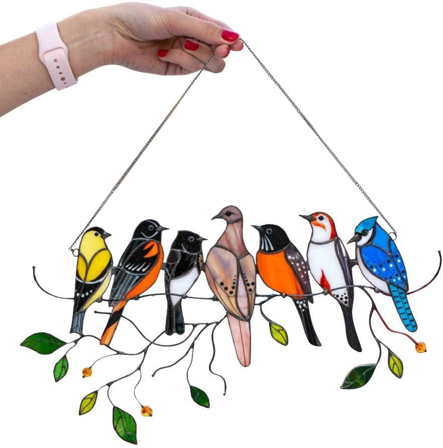 Artificial Bird Pendant Garden Forest - Minihomy