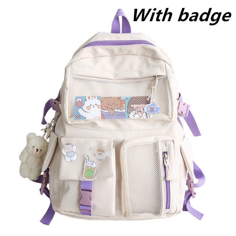 Harajuku Backpack: Large Capacity Teen Backpack for Junior High