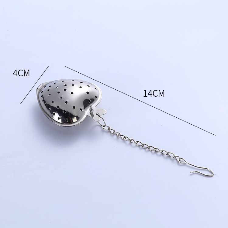 Brew the Perfect Cup Every Time with this Heart-Shaped Stainless Steel Tea Strainer - Minihomy