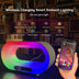 Multi-function 3 In 1 LED Night Light APP Control RGB Atmosphere Desk Lamp Smart Multifunctional Wireless Charger Alarm Clock - Minihomy