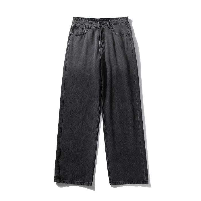 Men's Casual Straight Loose-fitting Jeans - Minihomy