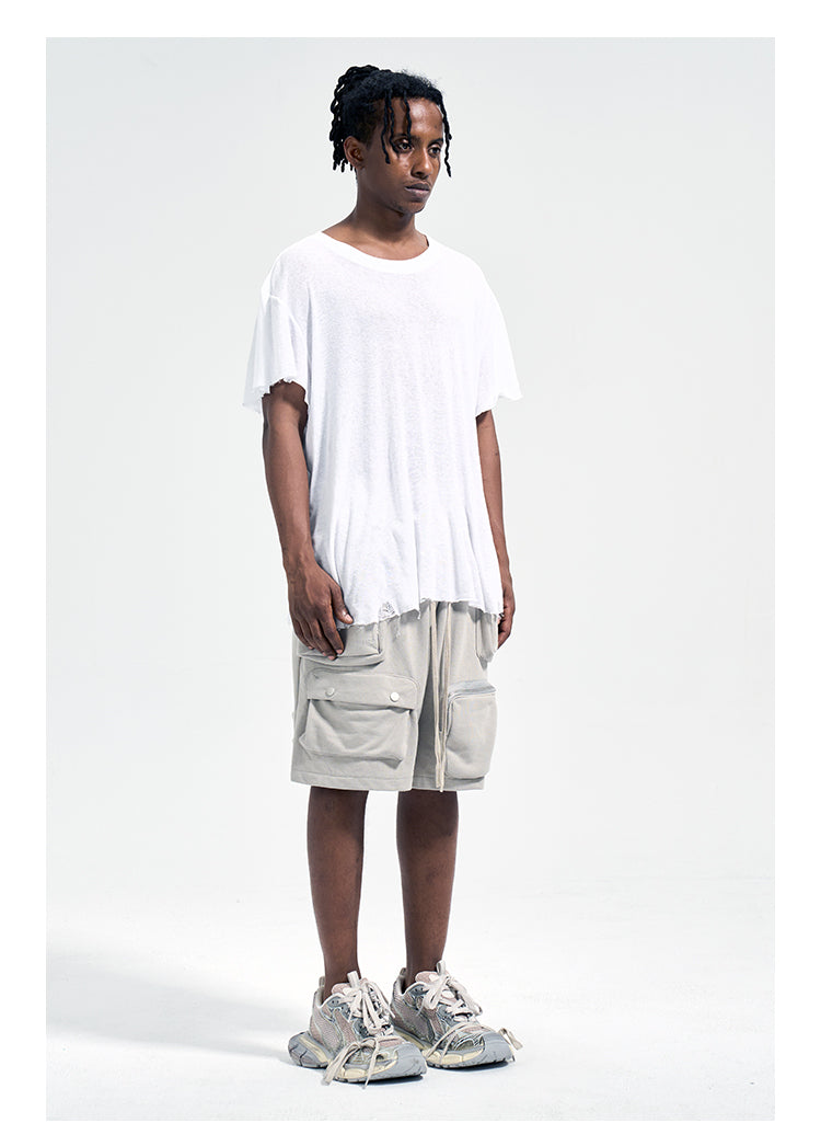 High Street Multi-Pocket Casual Loose Shorts - Minihomy