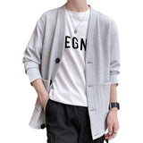 Men's Coat Waffle Collar Cardigan - Minihomy