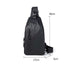 Black Sling Crossbody Backpack Shoulder Bag For Men Chest Bag - Minihomy