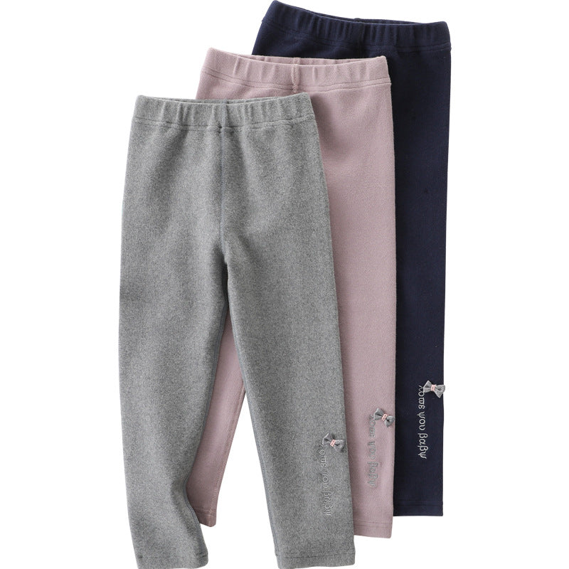 Girls' Leggings In Cotton Outer Wear - Minihomy