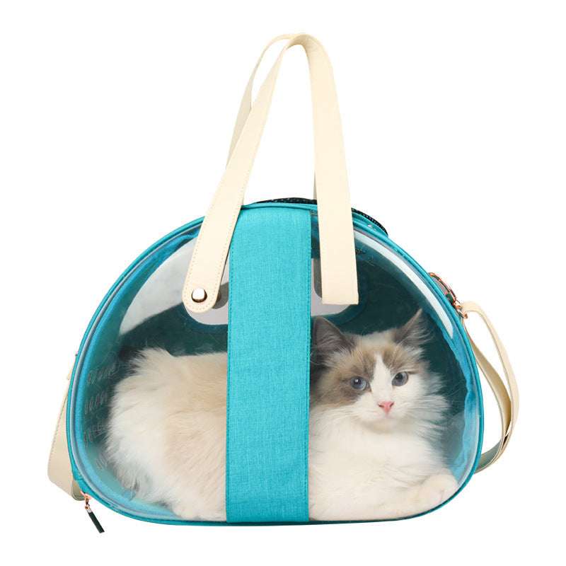 Double Fish Transparent Dog Bag Puppy Cat Cane Animal Seat Bed Backpack - Minihomy