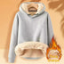 Men's Fleece Hoodie Winter Lined Padded Warm Keeping Loose Hooded Sweater - Minihomy