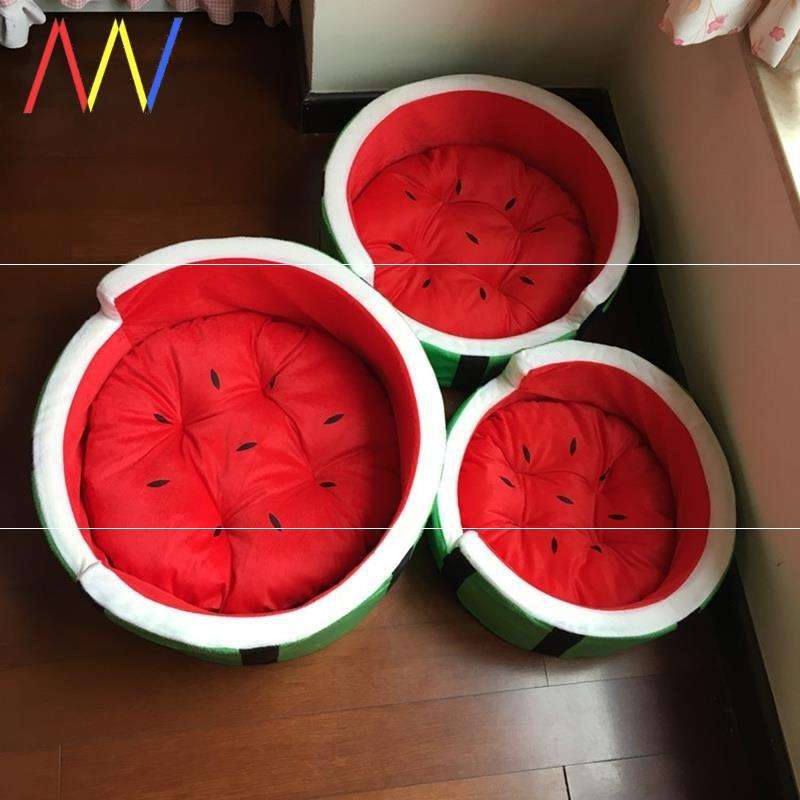 Cute Pet Bed House Winter Warm Mat Kennel Pineapple Shaped Soft Sponge - Minihomy