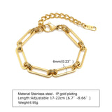 Ornament Extended Stainless Steel Bracelet Gold - Minihomy