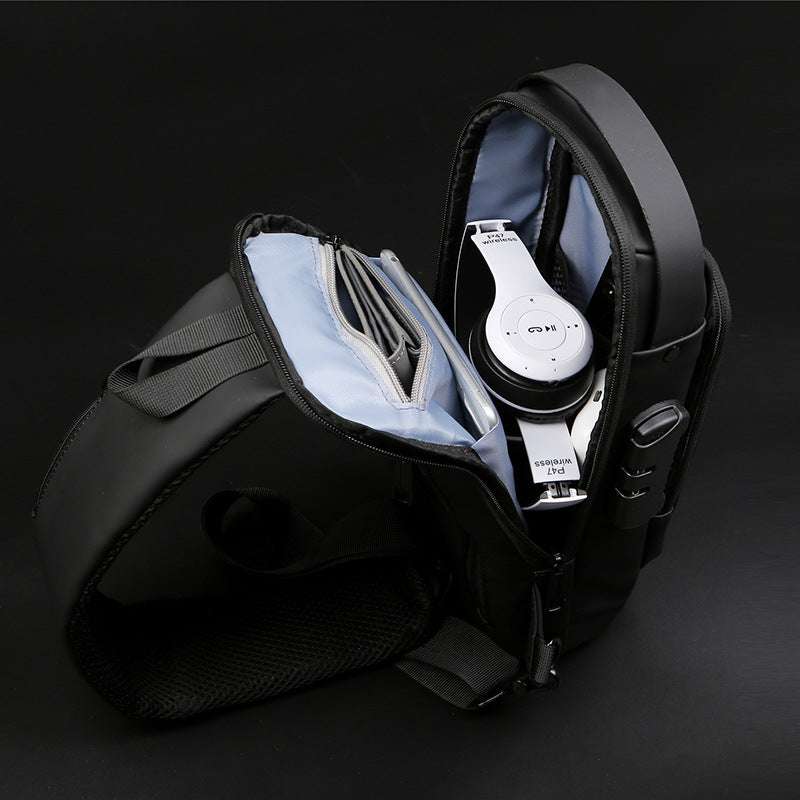 Motorcycle Chest Bag with Password Anti-theft Feature for Men - Minihomy