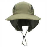 Sun Hat with Neck Guard - Wide Brim, Quick Dry, for Men & Women