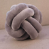 Knotted Plush Ball Design Round Throw Pillow - Minihomy