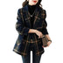 Coat Slimming Retro Plaid Patchwork Wool Female Suit - Minihomy