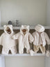 Baby Winter Boys And Girls Bear Double-sided Lamb Hooded Cotton Jersey - Minihomy