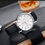 Men's Fashion Simple Belt Quartz Watch - Minihomy