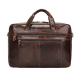 Men's Napa Leather Briefcase - Real Leather Handbag with Comfortable Texture - Minihomy