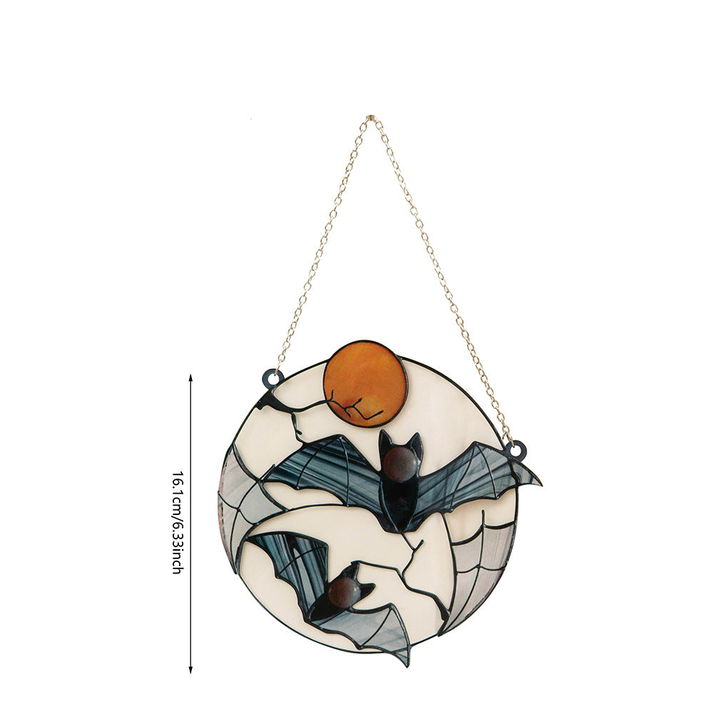 Moon Bat Decorative Acrylic Pendant - Minihomy