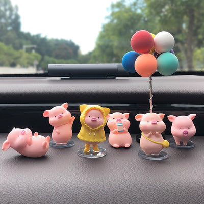 Car Accessories Piggy Creative Cartoon Cute Car Decoration - Minihomy