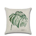 Plain and elegant flax leaf pillow - Minihomy