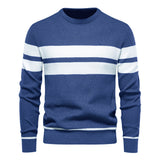 Men's  Casual Striped Sweater - Minihomy