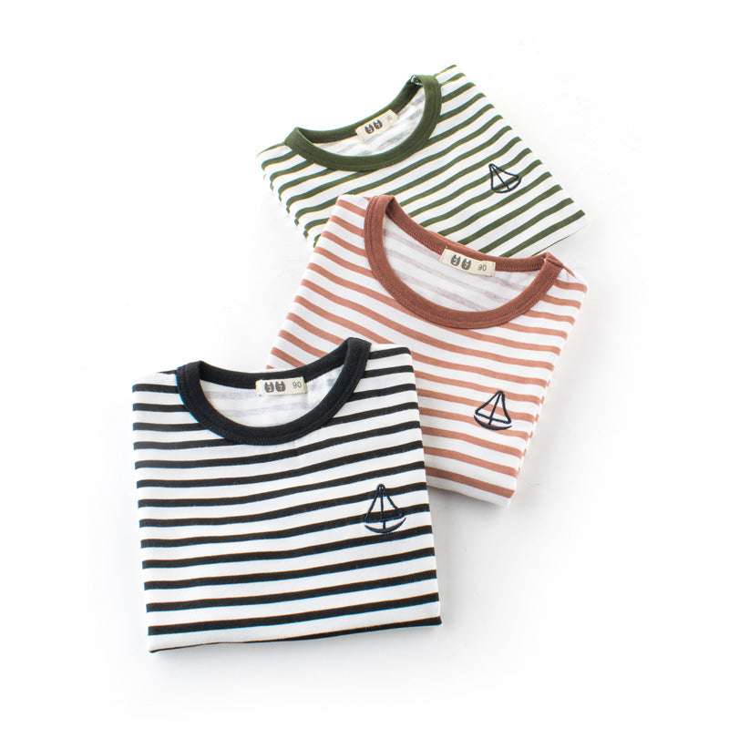 Boys' Cotton Kids Striped T-Shirt - Minihomy