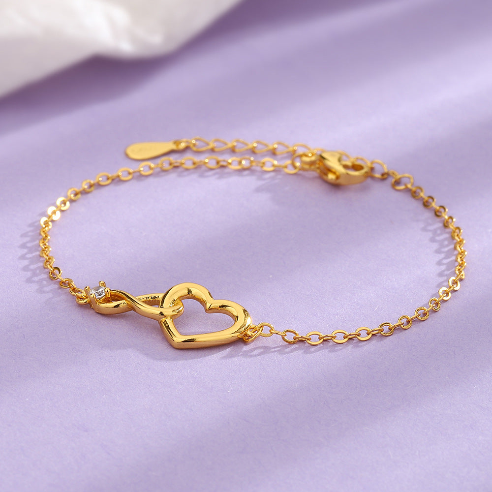 Heart-Shaped Bracelet - Fashion Jewelry for a Versatile and Elegant Look - Minihomy