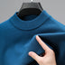 Half Turtleneck Thermal Young and Middle-Aged Casual Solid Color Sweater - Minihomy