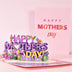 3D Flower Bouquet Cards Gifts Anniversary Pop-Up Mom Floral Bouquet Wife Greeting Cards Mothers Day - Minihomy