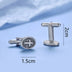 Oval Cross Cufflinks Silver Stainless Steel Shirt Cuff Links For Men Jewelry Accessories - Minihomy