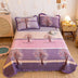 Crystal Velvet Bed Cover With Warm Quilted Sheets Korean Style - Minihomy