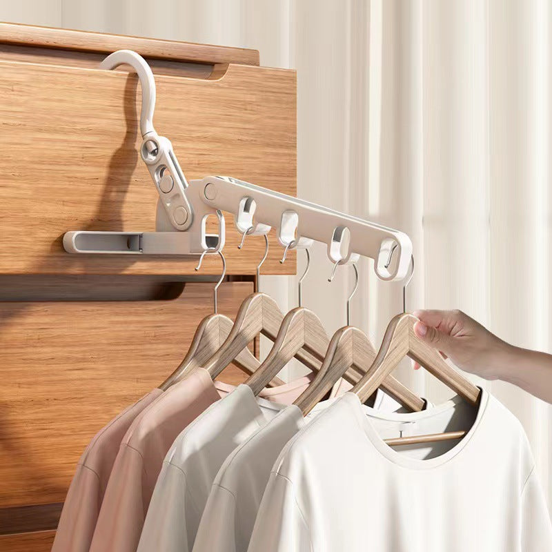 Folding Clothes Hanger Portable Travel Hotel Drying Rack Necessary For Business - Minihomy