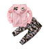 Girls Hooded Sweater Small Suit Camouflage 2 Piece Set - Minihomy