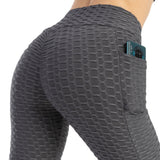 Fitness Yoga Pants Women Leggings With Pocket Running Sports - Minihomy