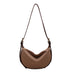 Moon Shape Underarm Bag - Solid Color Small Shoulder Messenger Bag - Minihomy