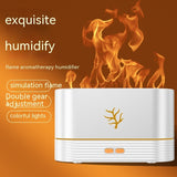 Flame Humidifier USB Smart Timing LED Electric Aroma Diffuser Simulation Fire Night Lamp Home Decor - Minihomy