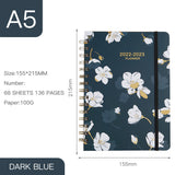 A5 Coil Notebook Annual Calendar 2024 - English Edition - Minihomy