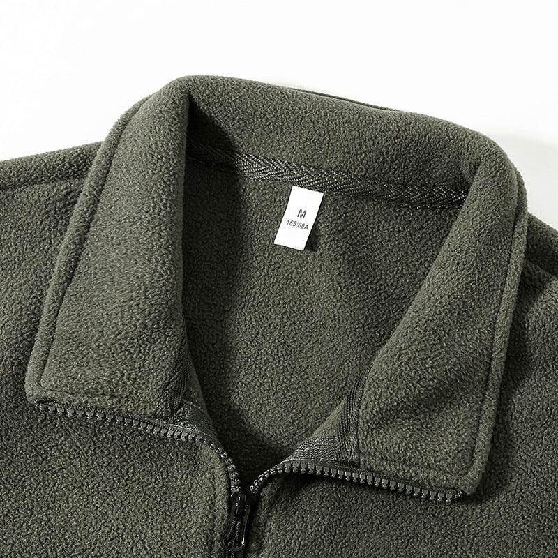 Men's Fleece-lined Thickened Lamb Wool Fleece Jacket - Minihomy