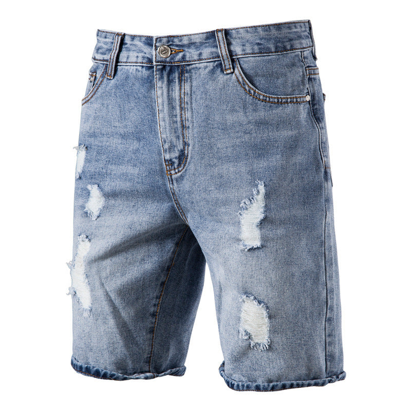 Men's Casual Washed Looped Pile Shorts - Minihomy