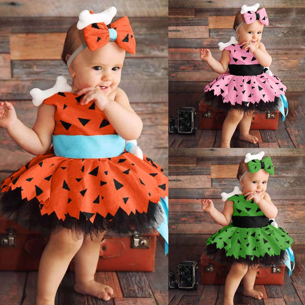 Girls Simple Halloween Mesh Costume Suit - Minihomy