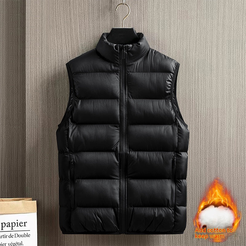 Down Jacket Vest Men's Coat Thickened Warm - Minihomy