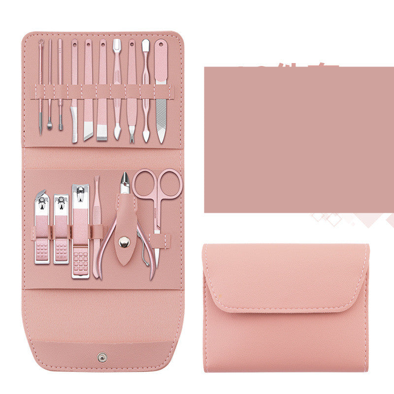 Elevate Your Grooming Routine with the Stylish 16-Piece Manicure Set - Minihomy