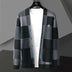 Men's Casual Coat Shawl Sweater Long Sleeve Knitted Cardigan - Minihomy