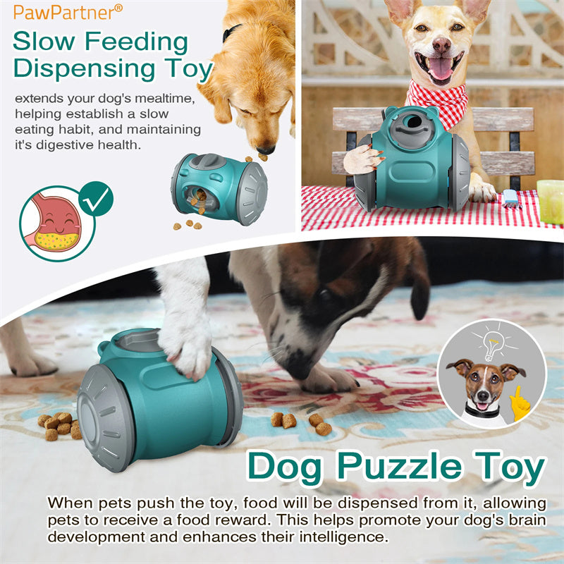 Interactive Dog Tumbler Toy for Pet IQ Enhancement - Slow Feeder for Small to Medium Dogs and Cats - Minihomy